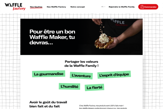 Desktop bas Waffle Factory